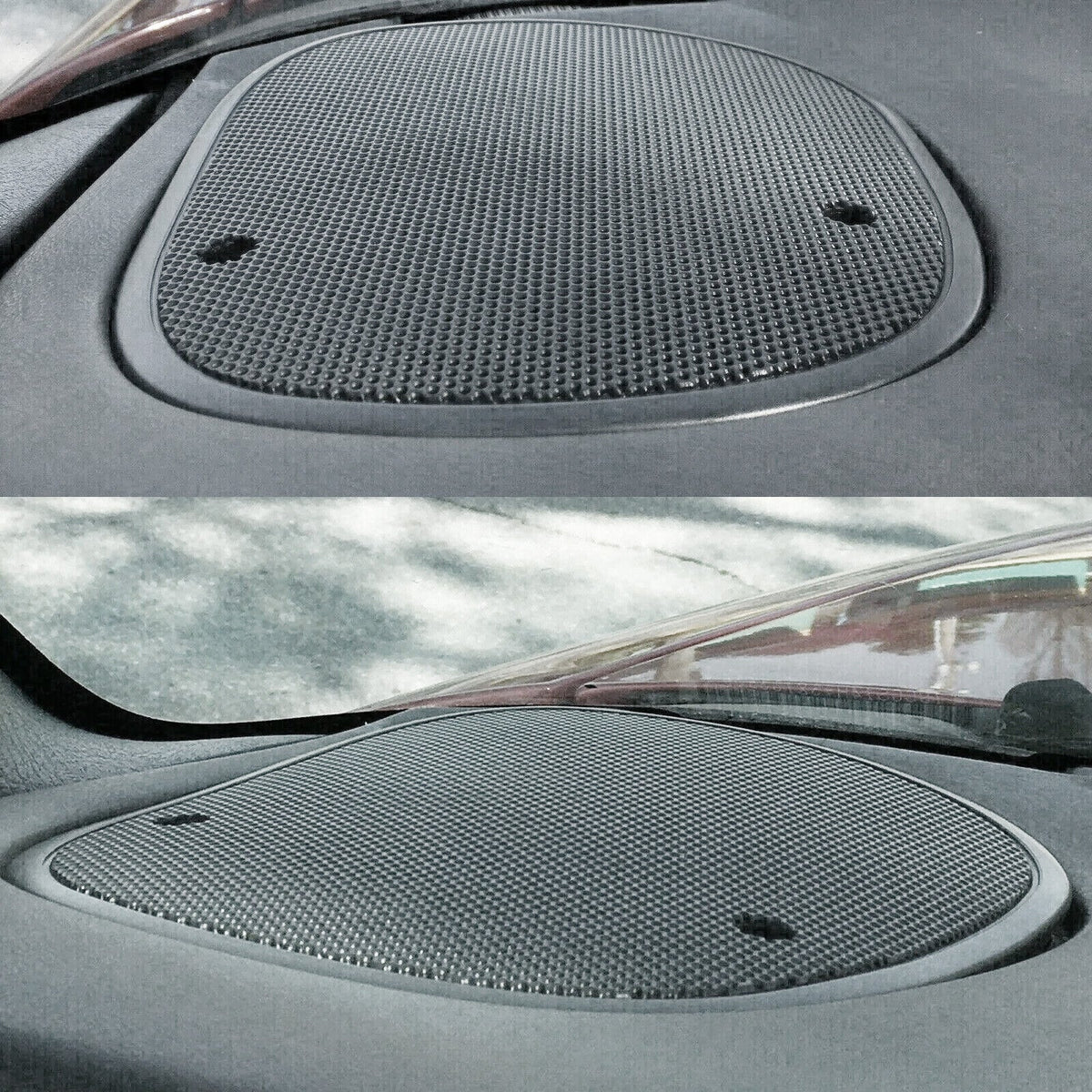 2PC For 98-05 Chevrolet S-10 Blazer Left & Right Gray Dash Speaker Grille Cover