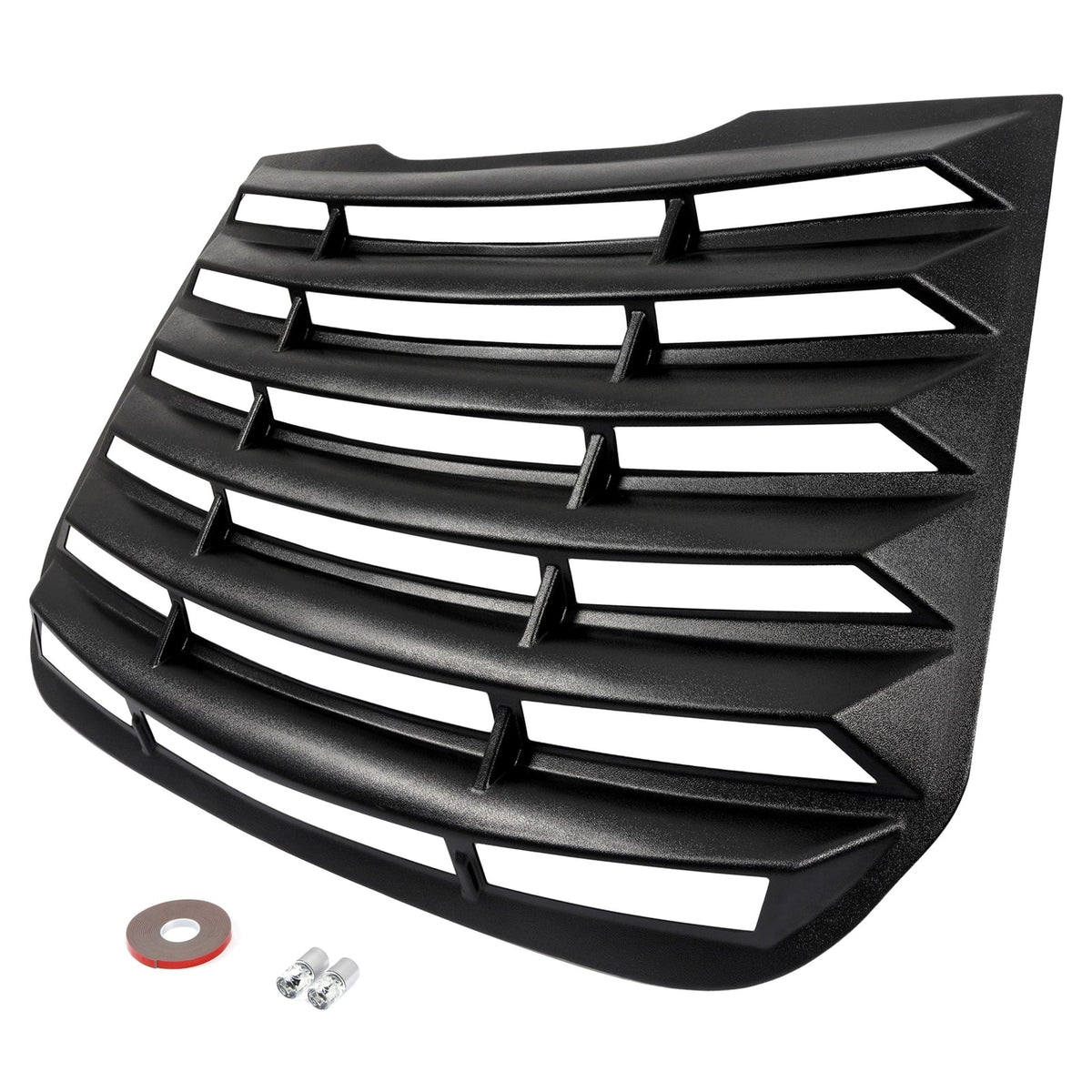 Matte Black Rear Window Louver Sun Shade Cover W/Tape For Ford Fusion 2013-2020