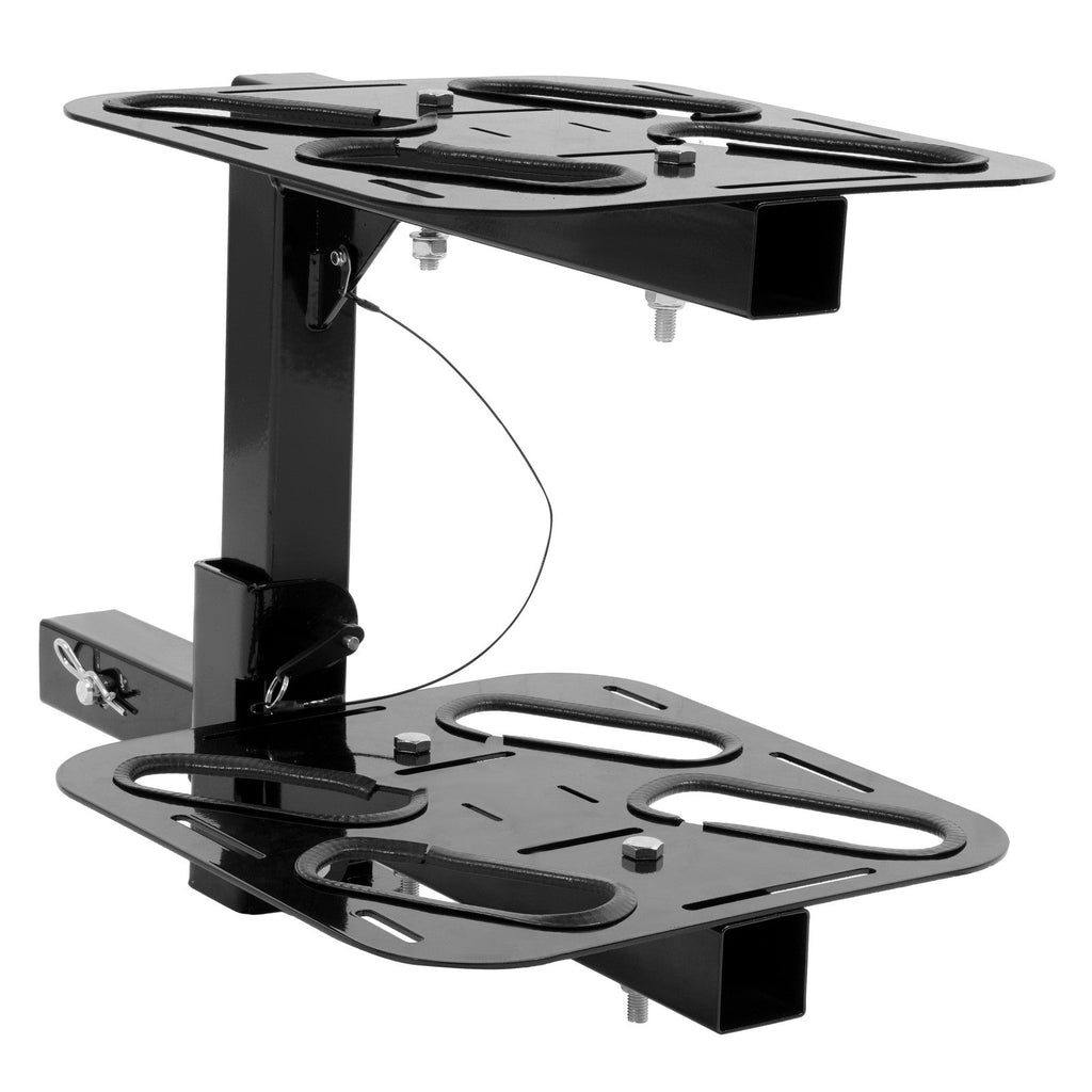 Folding Hitch-Mounted Ski Snowboard Rack 2" Receiver Holds 4 Pairs of Skis