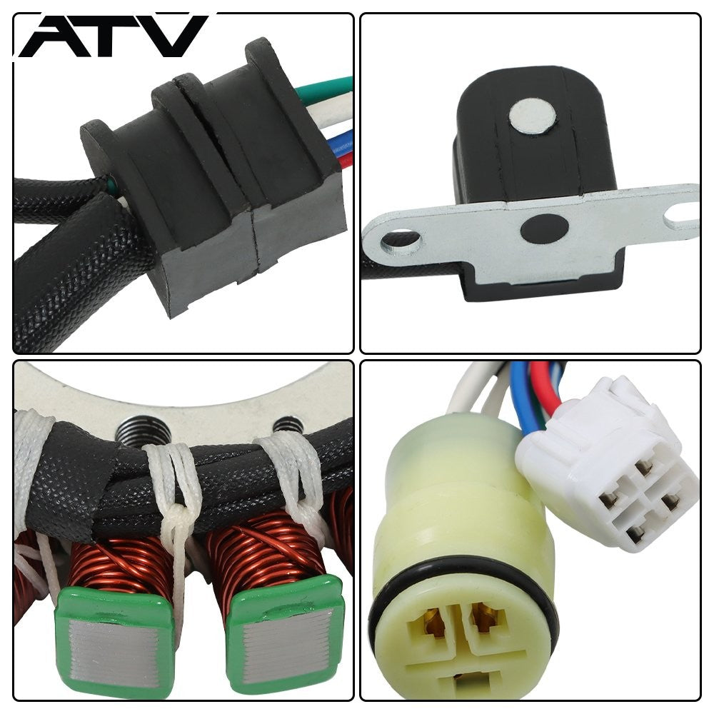 Ignition Coil Relay Rectifier Stator For Yamaha YFM660 Grizzly 660 2002-2008