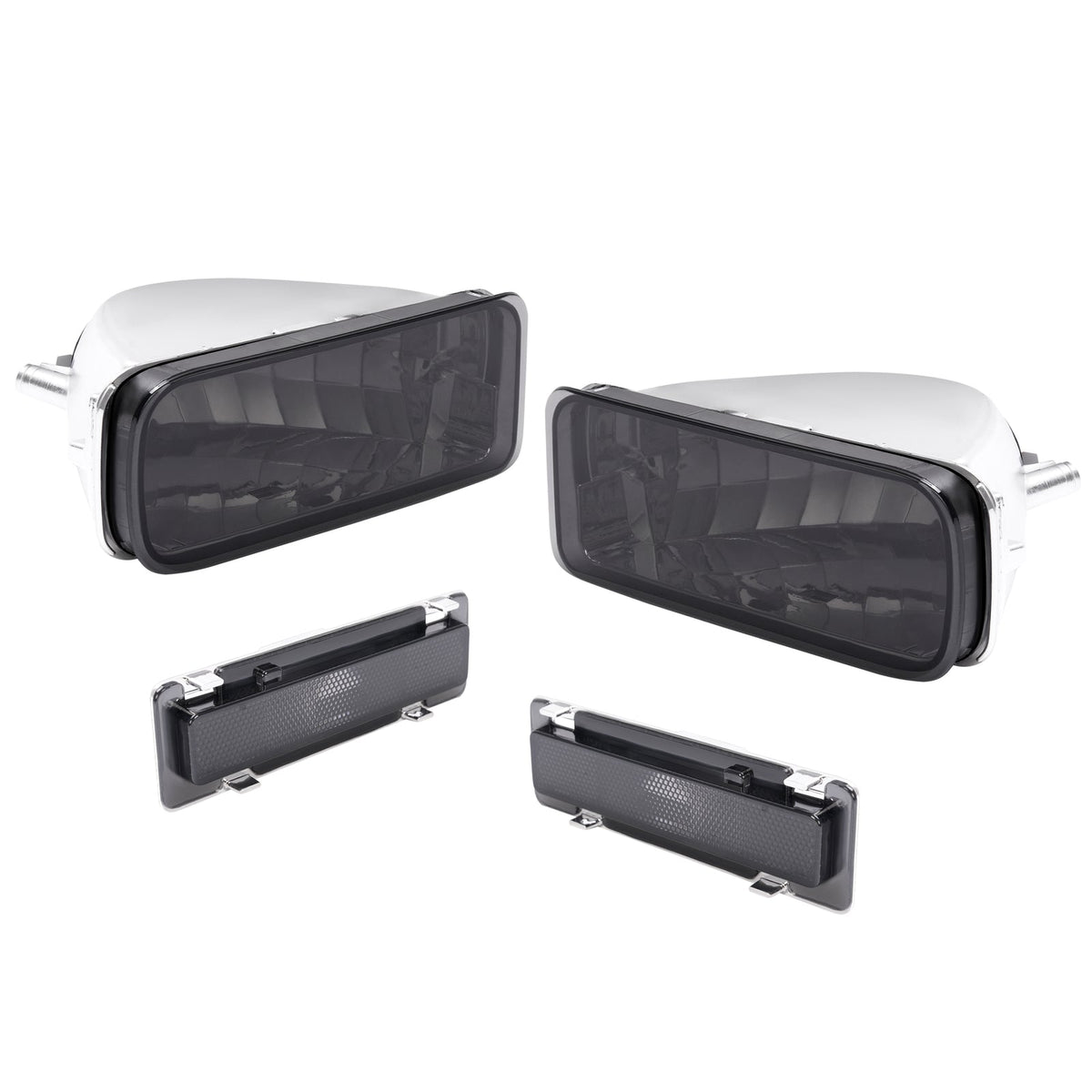 Smoke Bumper Turn Signal Lights&Side Marker Lights For Chevrolet Camaro 85-92