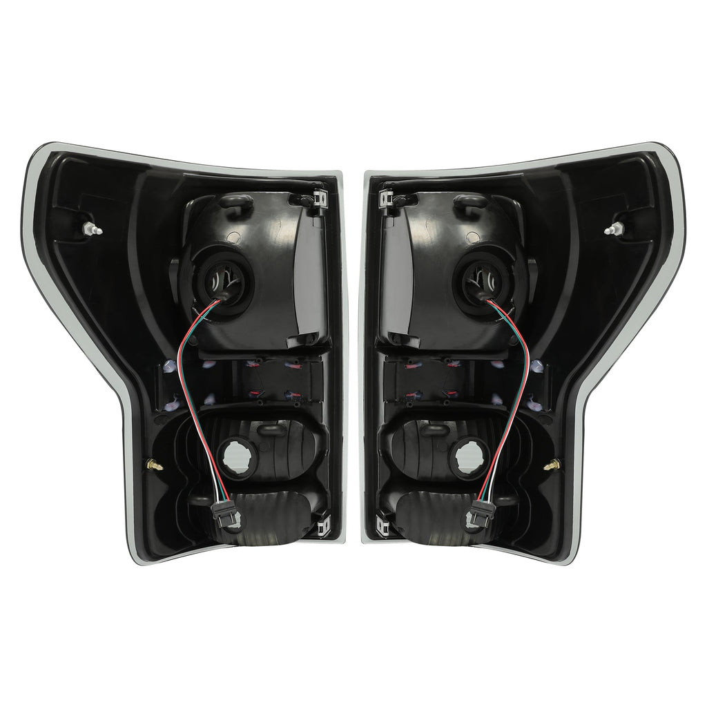 Black Smoke For Toyota Tundra 2007-2013 LED Tail Lights Brake Lamps Left+Right