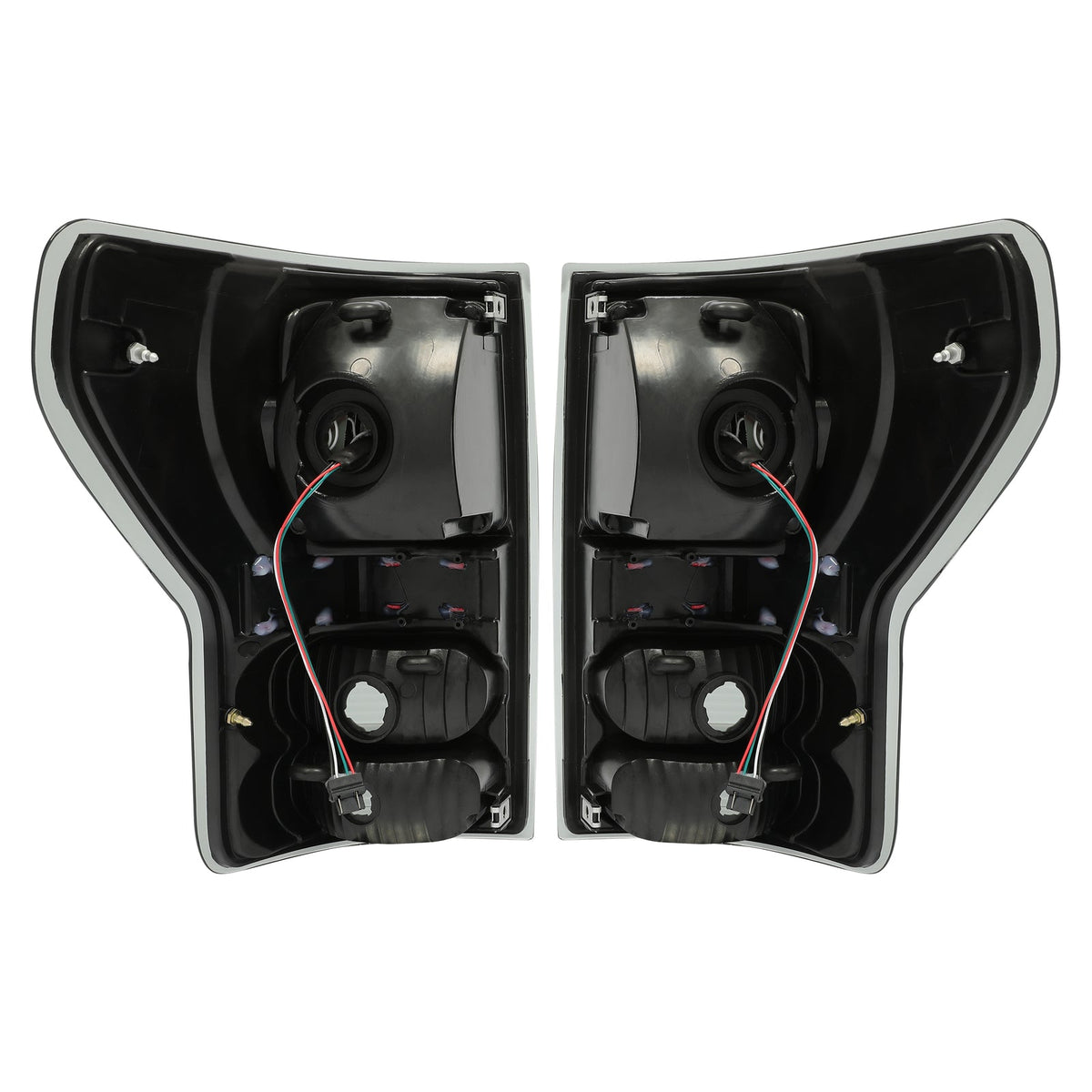 Black Smoke For Toyota Tundra 2007-2013 LED Tail Lights Brake Lamps Left+Right