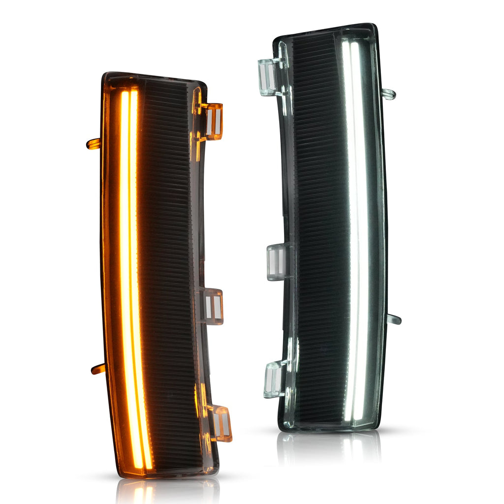 2PCS LED Turn Signal Lights Side Marker Lamps+DRL For Nissan 350Z LCI 2006-2009