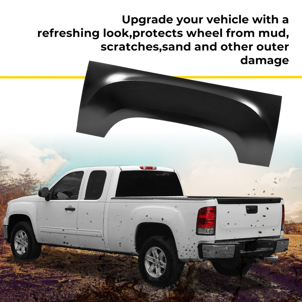 Wheel Arch Repair Panels Rear Driver Left Side Upper Hand for GMC Sierra 1500
