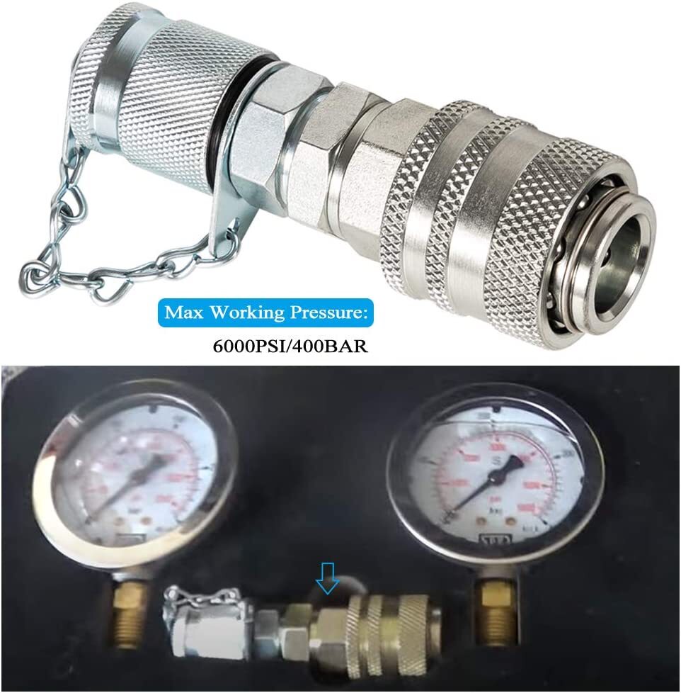 Hydraulic Pressure Test Coupling Kit Connecting Quick for PD Series Coupler