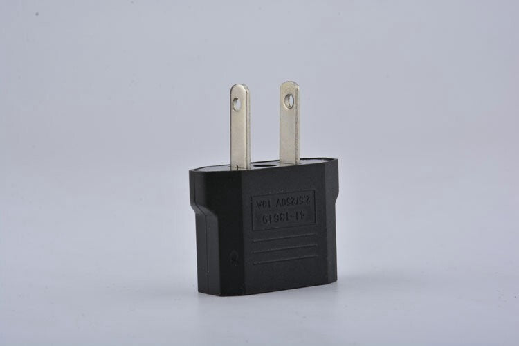 12 Pack EU Euro Europe to US USA Power Jack Wall Plug Converter Travel Adapter