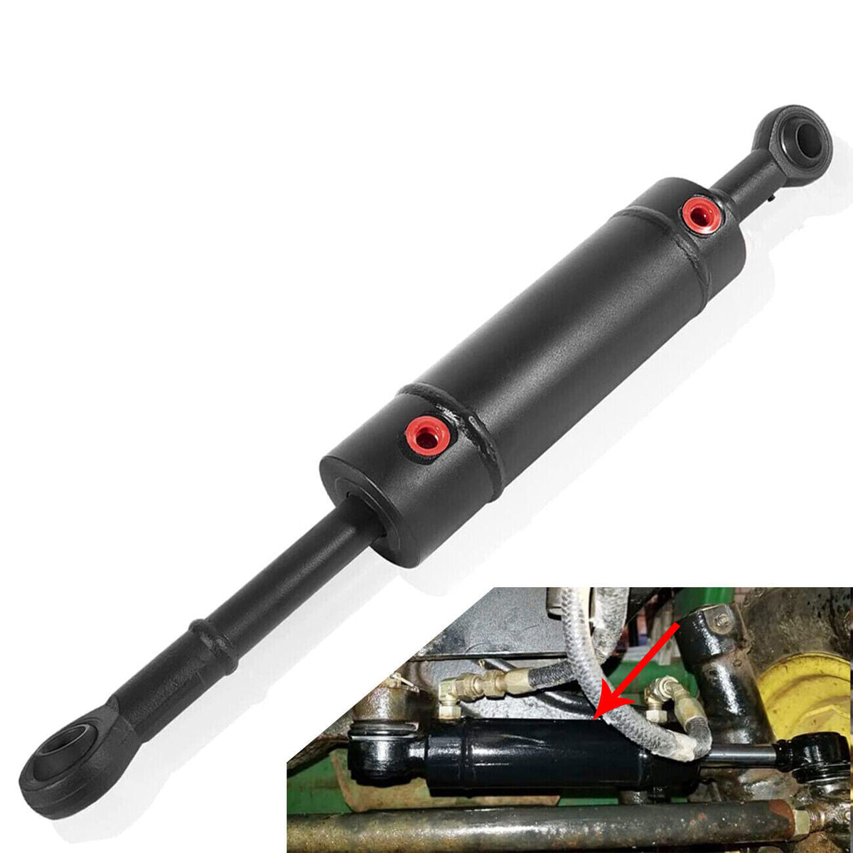 Hydraulic Steering Cylinder For John Deere 322 332 318 AM108777 AM39310 AM105769