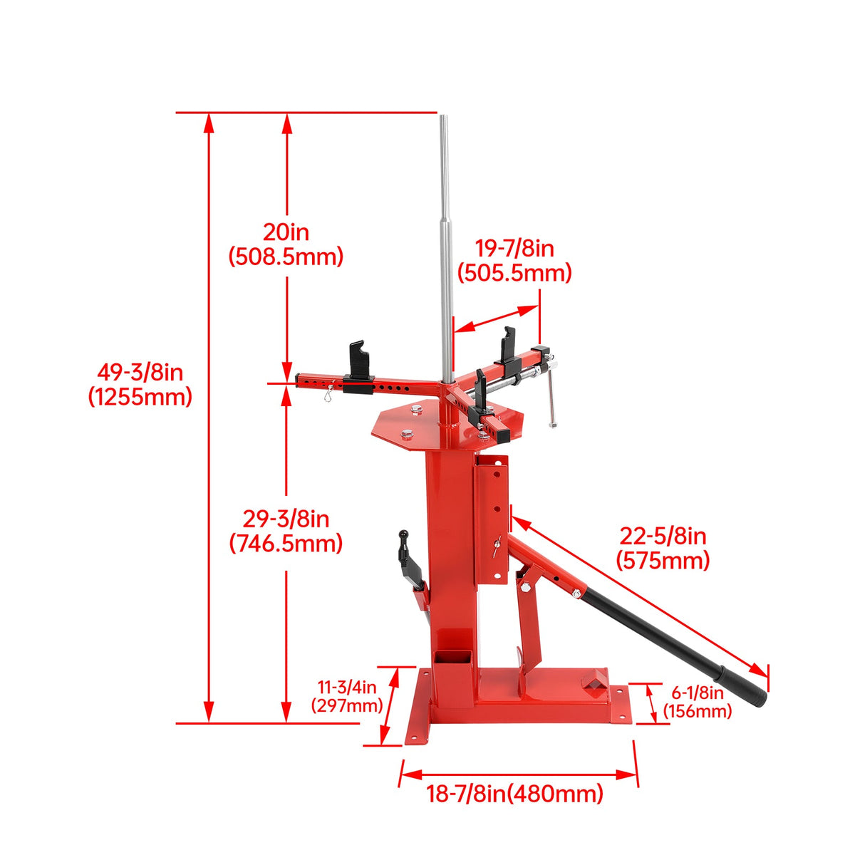 Multifunctional Manual Hand Tire Changer For 4" to 16.5" Tire ATV Truck Wheel