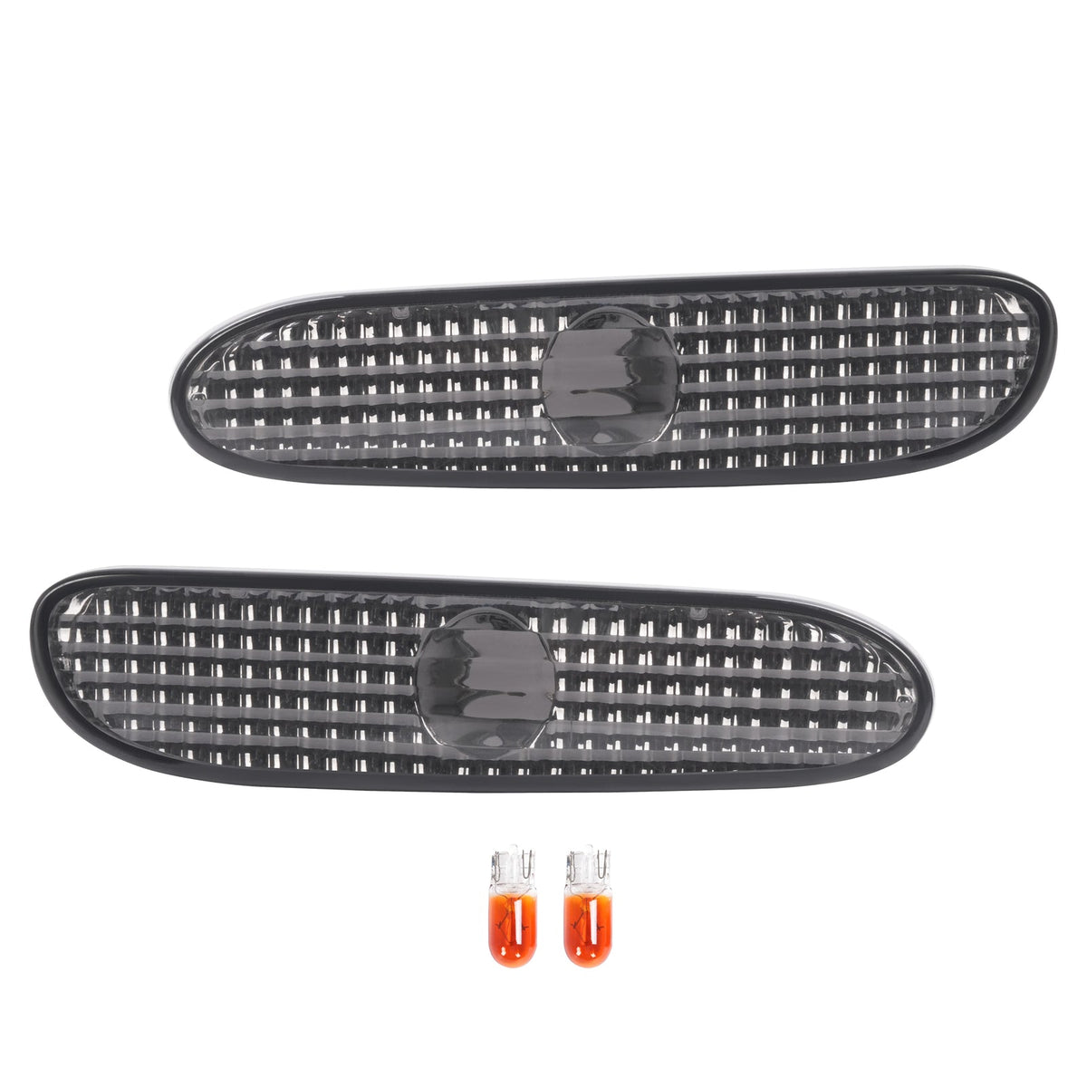Pair Front Smoke Bumper Side Marker Lights Lamp For Dodge Neon 2000-2005 LH & RH