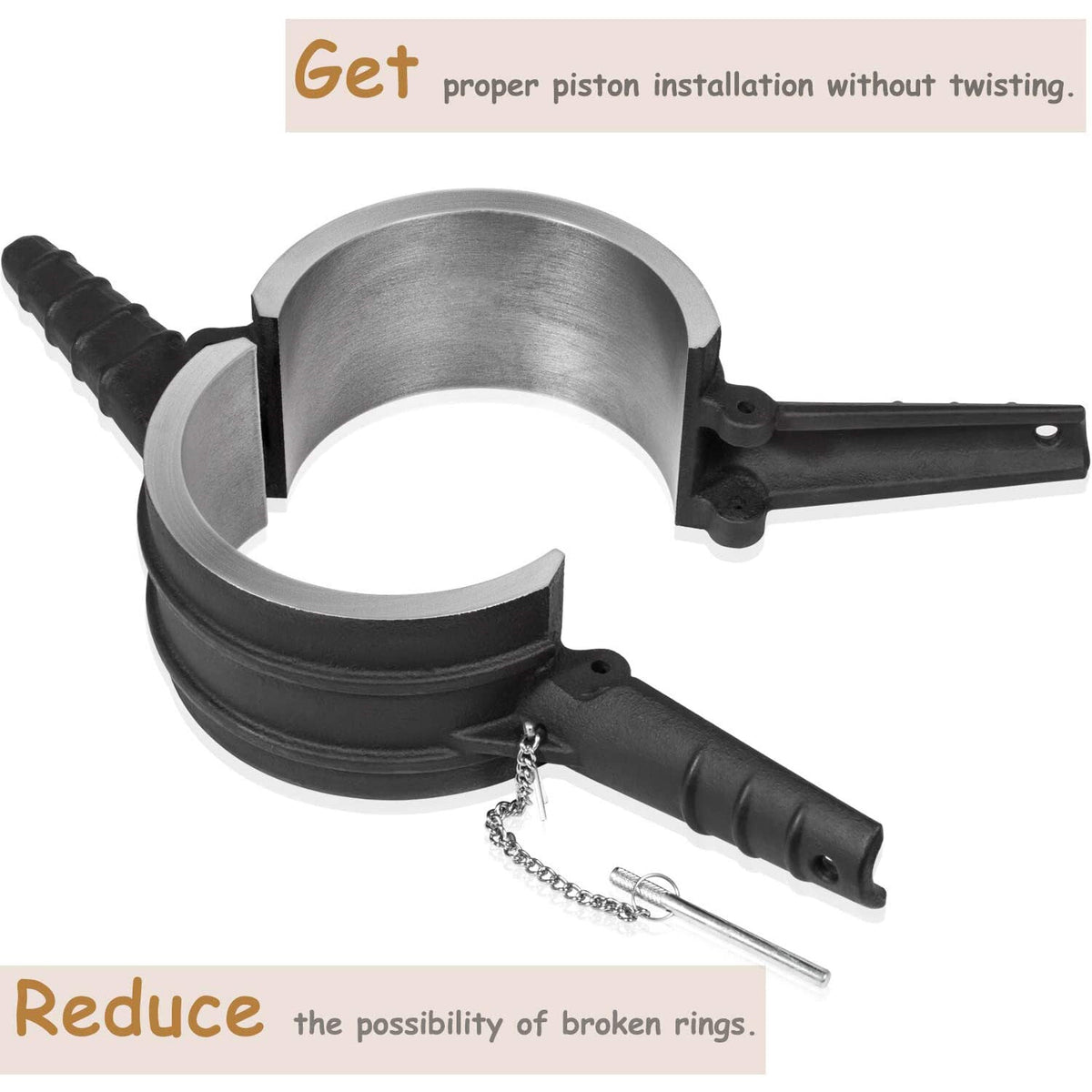 7040 Piston Ring Compressor Tool 5.4" Bore for Cummins ISX,Caterpillar 3400,C-15