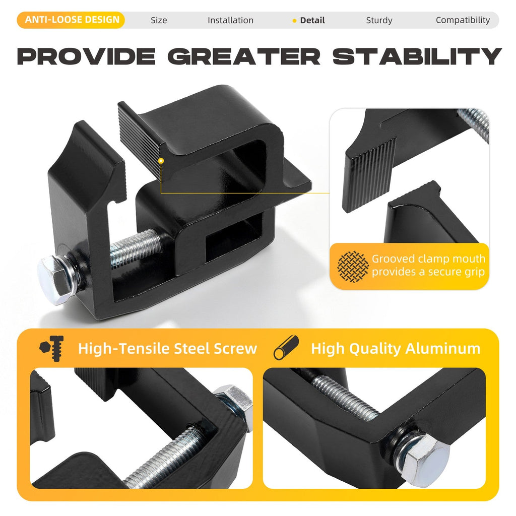 8Pcs Truck Cap Topper Camper Shell Mounting Clamps Aluminum Truck Bed Clamp