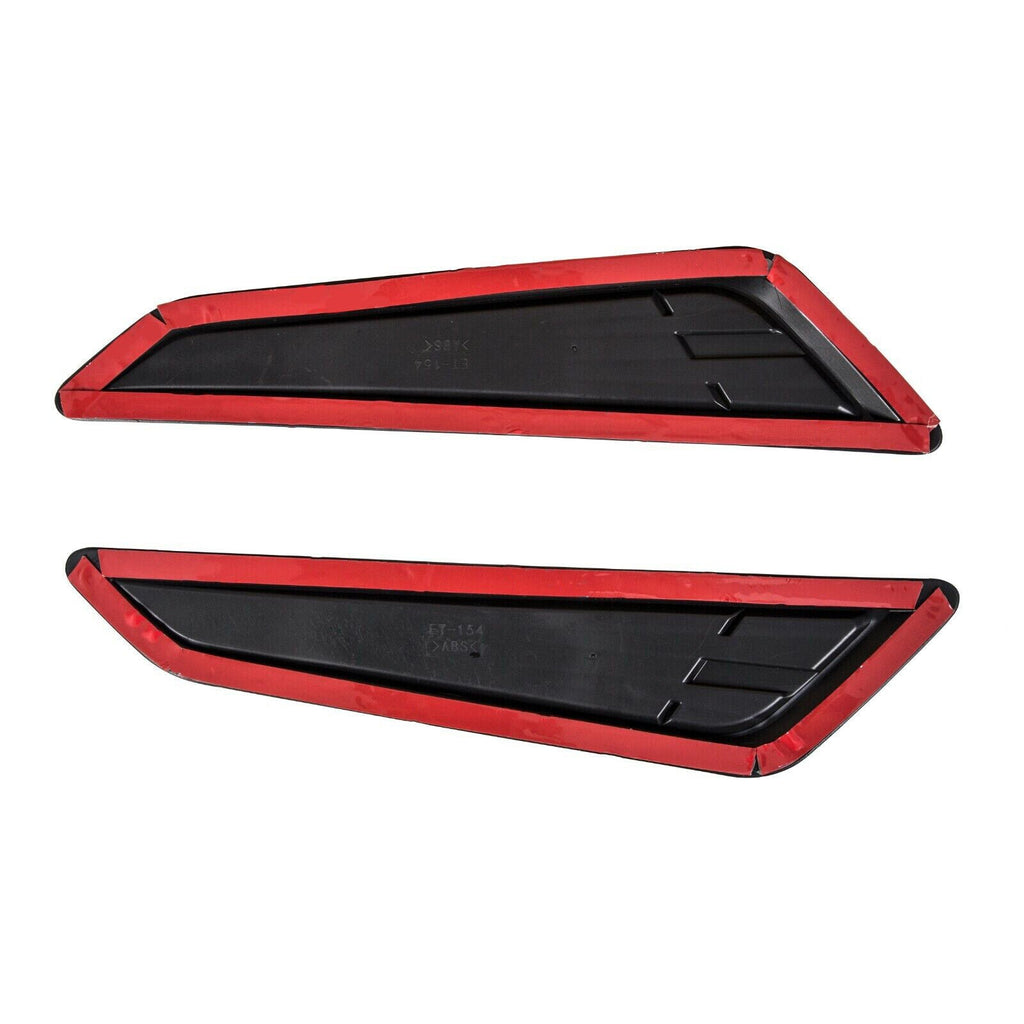 BLACK BONNET HOOD VENT SCOOP COVERS FOR 2016-23 2019 2020 CHEVY CAMARO 1LT LT RS