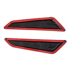 BLACK BONNET HOOD VENT SCOOP COVERS FOR 2016-23 2019 2020 CHEVY CAMARO 1LT LT RS