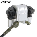 For ATV Go Cart Kart Rear Hydraulic Brake Master Caliper Assembly+Disc Rotor Kit