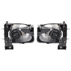 For 2001 2002 2003 2004 Toyota Tacoma White Headlights & Black Corner Light 4Pcs
