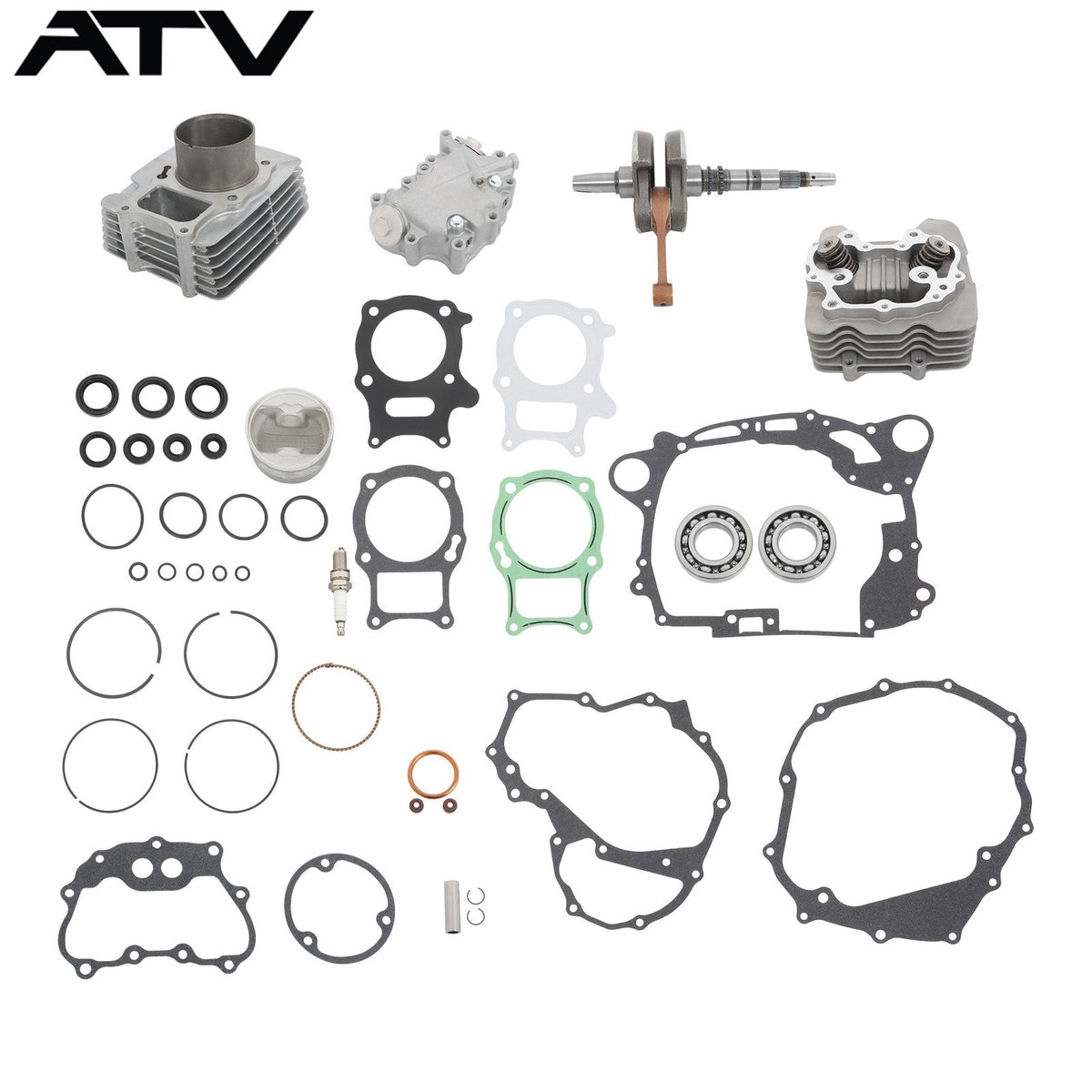 For Honda Recon TRX250 08-14 Cylinder Head Gasket ATV Crankshaft Engine Seal Kit