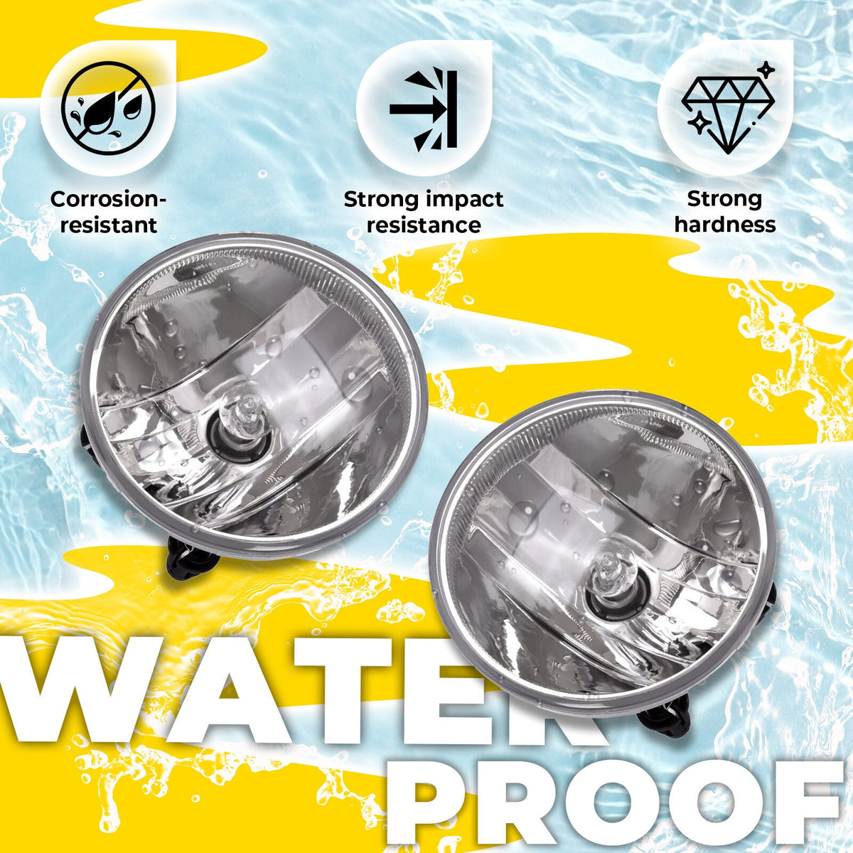 Clear Lens Fog Light Lamps w/Bulbs LH &RH For Chevy Colorado 2007-2022 #15839896