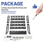 500LBS Universal Roof Rack Basket Extension Luggage Hold Basket Cargo Carrier