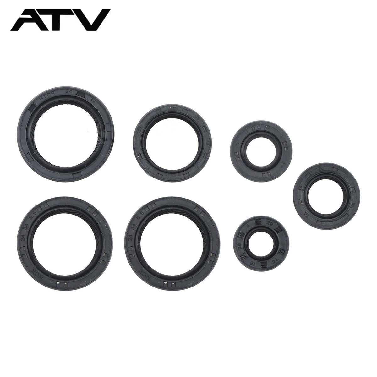 Intake&Exhaust Valve Seals Cylinder Head Overhaul Kit For Honda Recon250 2x4