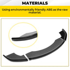 Fits Tesla Model X  2016-2020 ABS Front Bumper Lip Splitter Carbon Fiber Style