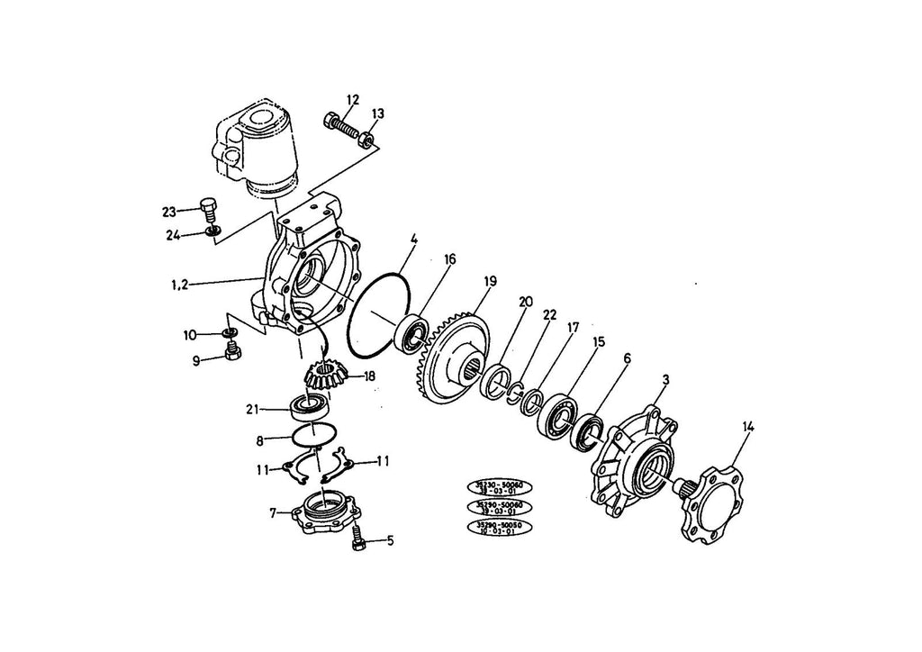 PTO Front Axle Oil Seal Fit for Kubota M6800DT M6800SDT M6800DTHS M6800DTHSC