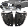 Pair of Smoke Lens Chrome Trim Corner Lights Lamps For Toyota Tacoma 2001-2004