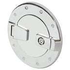 For Hummer H2 2003-2009 Locking Fuel Door Gas Tank Cap Cover Aluminum Chrome