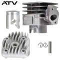 Fit 2004-2007 For Polaris Predator 50 Top End Rebuild Kit Cylinder Head Piston