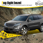 Pair Fog Light Cover Bezel Trim Left & Right Side For Chevy Traverse 2013-2017