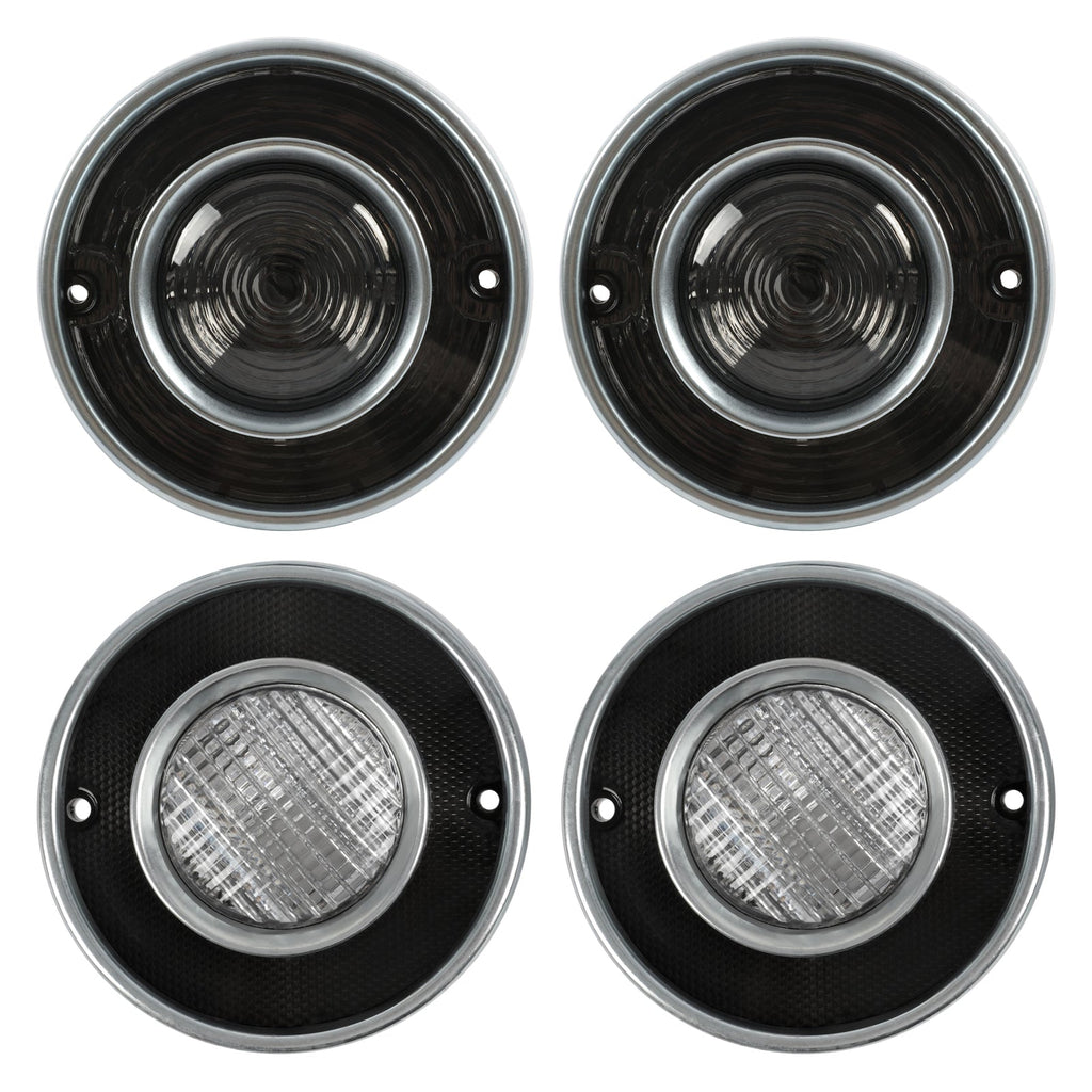 Tail Lights and Backup Lights Set For Chevrolet Corvette C3 1975-1979 Smoked