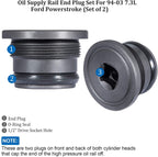 4C3Z-6026-CA Oil Supply Rail End Oil Gallery Plug & Seal for Ford 7.3L 1994-2003