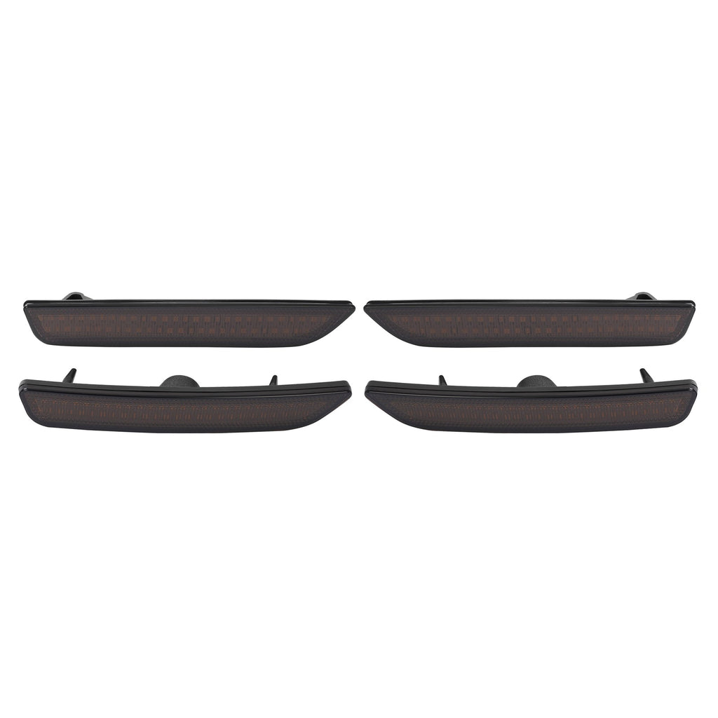 Side Marker Lights Smoked Lens For Ford Mustang 2010-2014 Front & Rear LED  4PCS