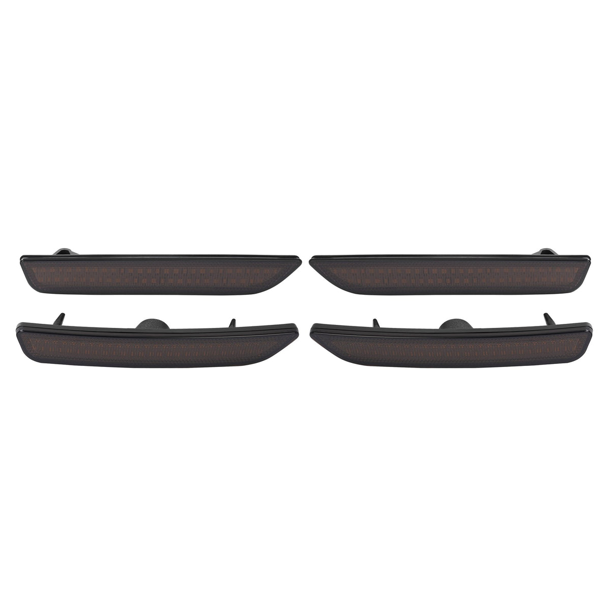 Side Marker Lights Smoked Lens For Ford Mustang 2010-2014 Front & Rear LED  4PCS