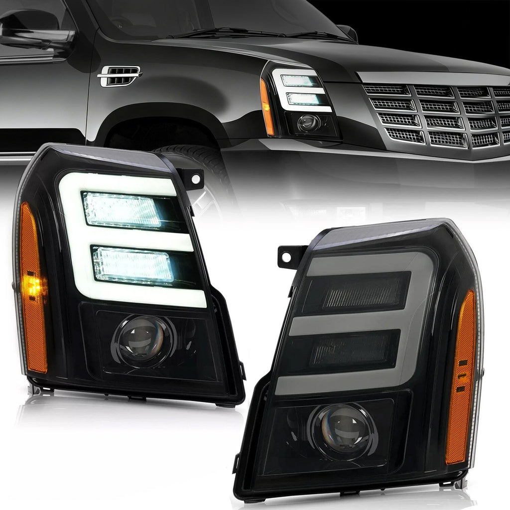 For Cadillac Escalade 2007-2010-2014 ESV EXT LED Projector Headlights HID/Xenon