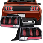 For Ford Mustang 2005-2009 Clear Lens LED Tail Lights Rear Brake Lamps Set 05-09
