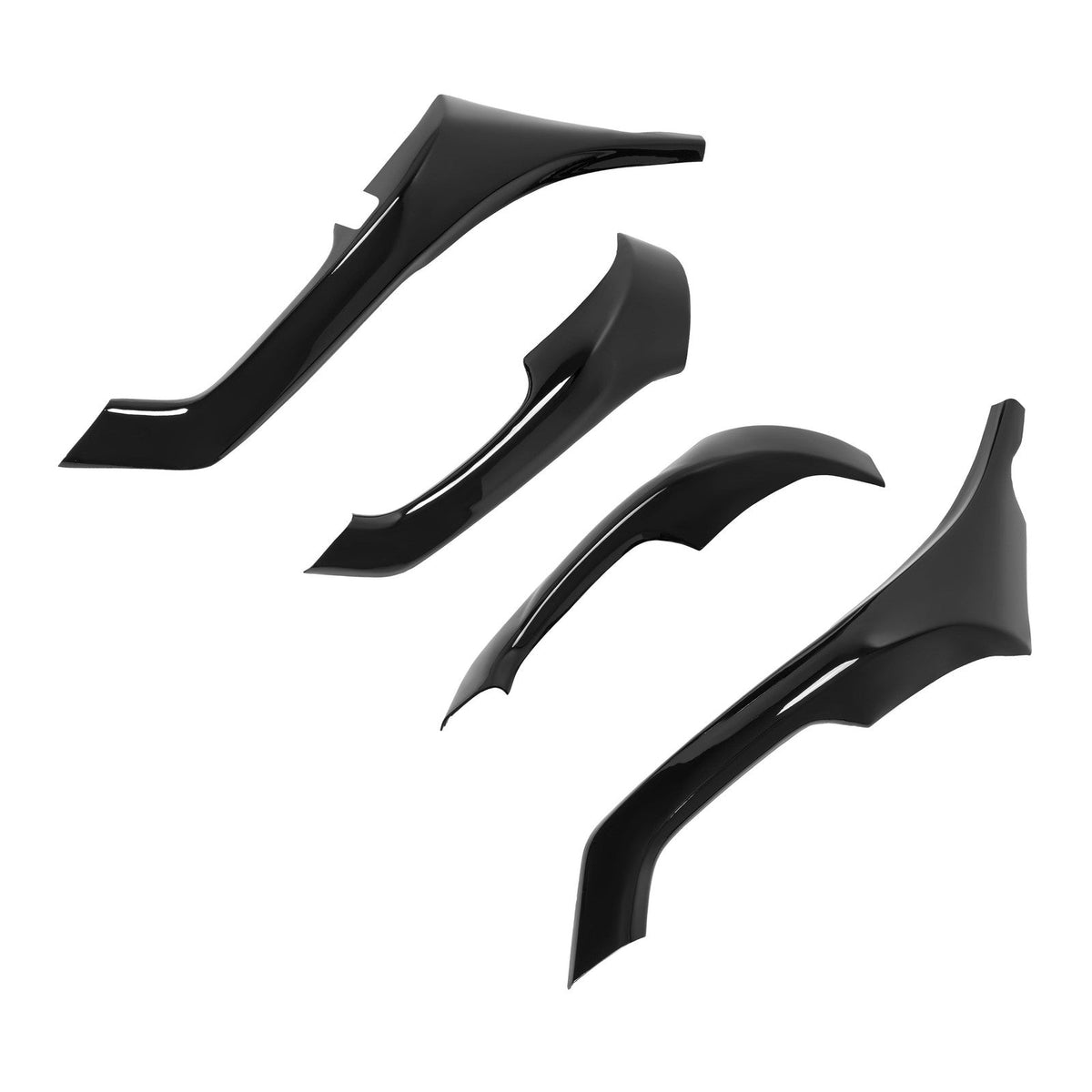 4Pcs Interior Door Armrest Cover Trim For Acura TSX 2009-2014 Gloss Black