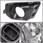 Clear Fog Light For Chevy Colorado 2021-2022 w/Bezel Relay Switch Wire Bulb Pair