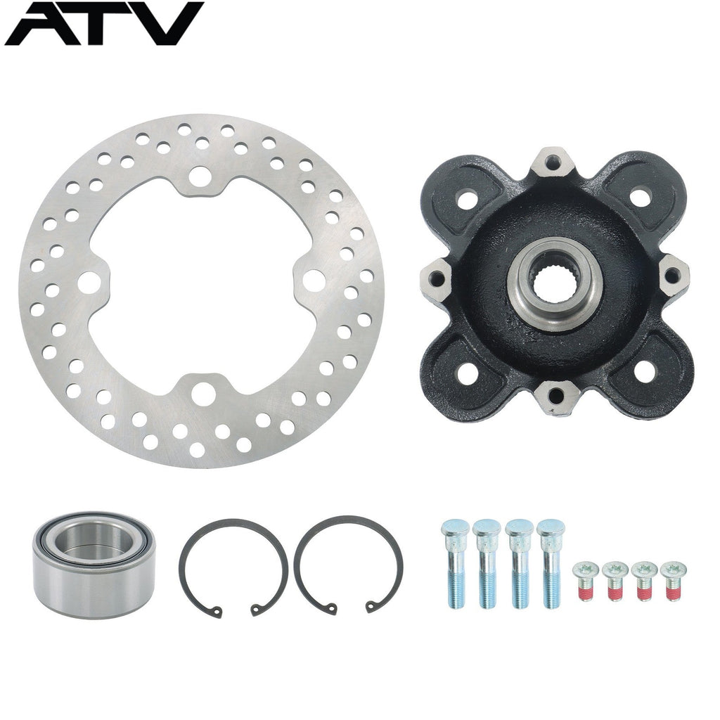 Front Wheel Hub Bearing Studs Brake Rotor 2014-2017 For Polaris Ranger HST