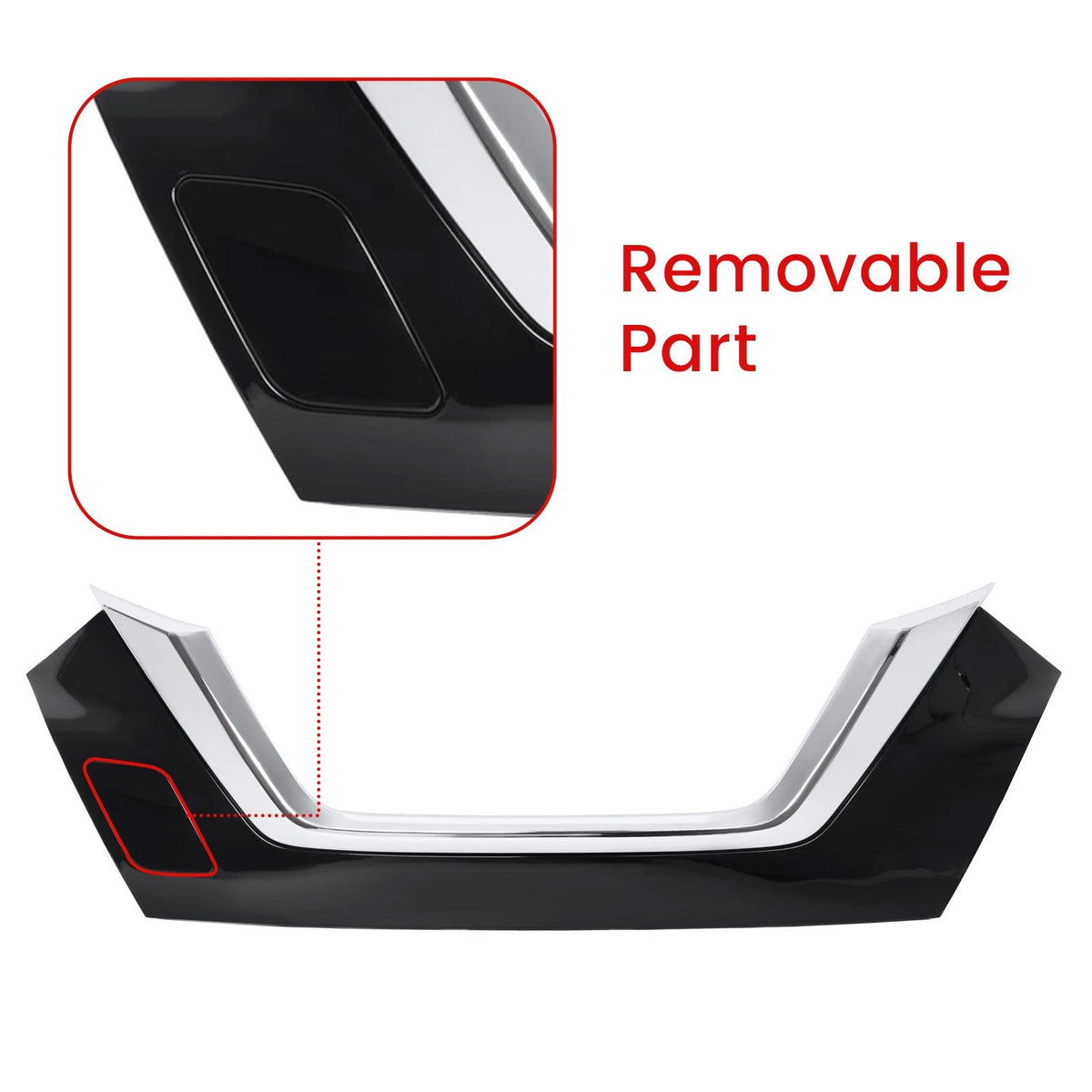 Fits Nissan Versa S SV SR Sedan 2020 2021 2022 Chrome Grille Molding Trim ABS