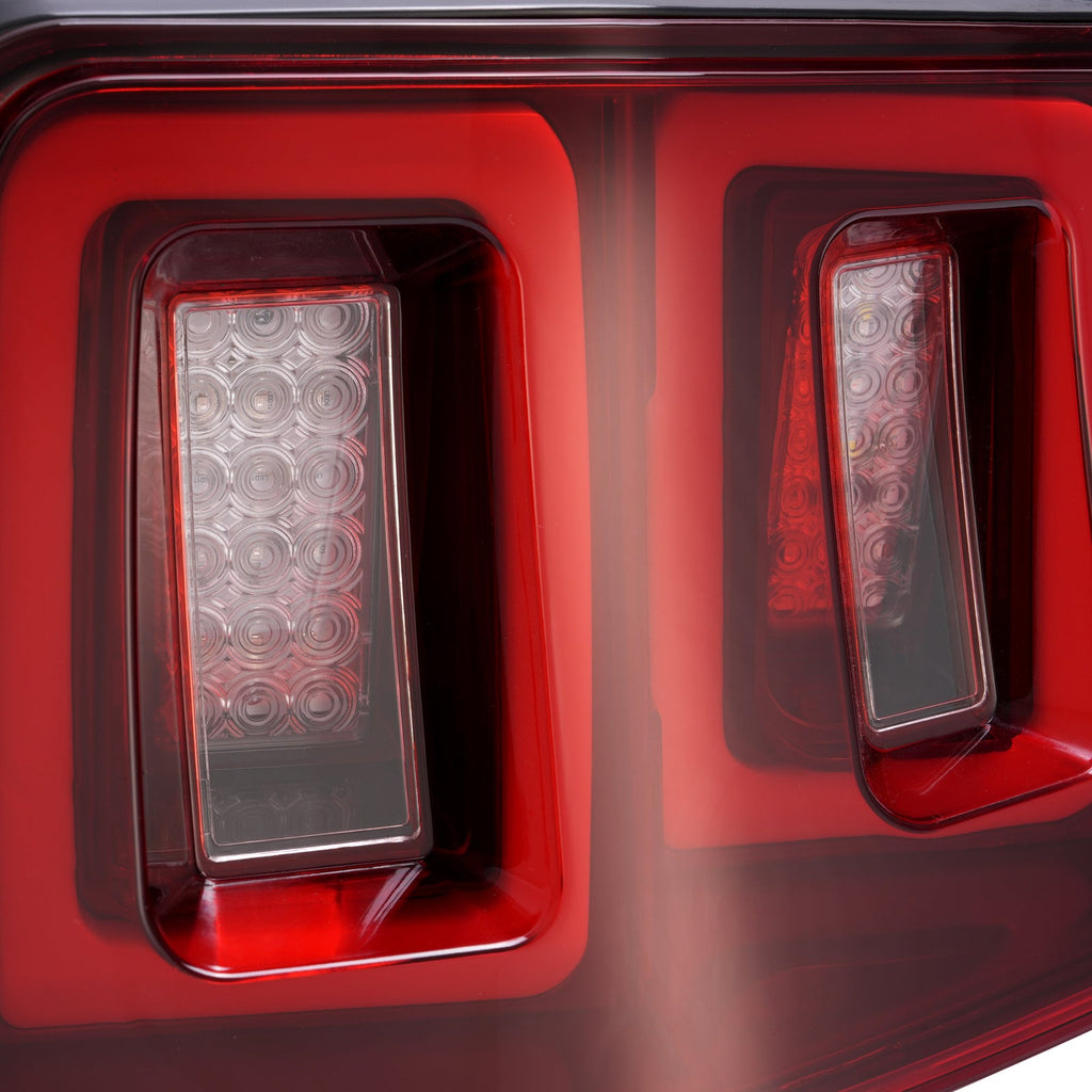 LED Tail Lights Brake Lamps Black Housing Left+Right For Ford Mustang 2013-2014