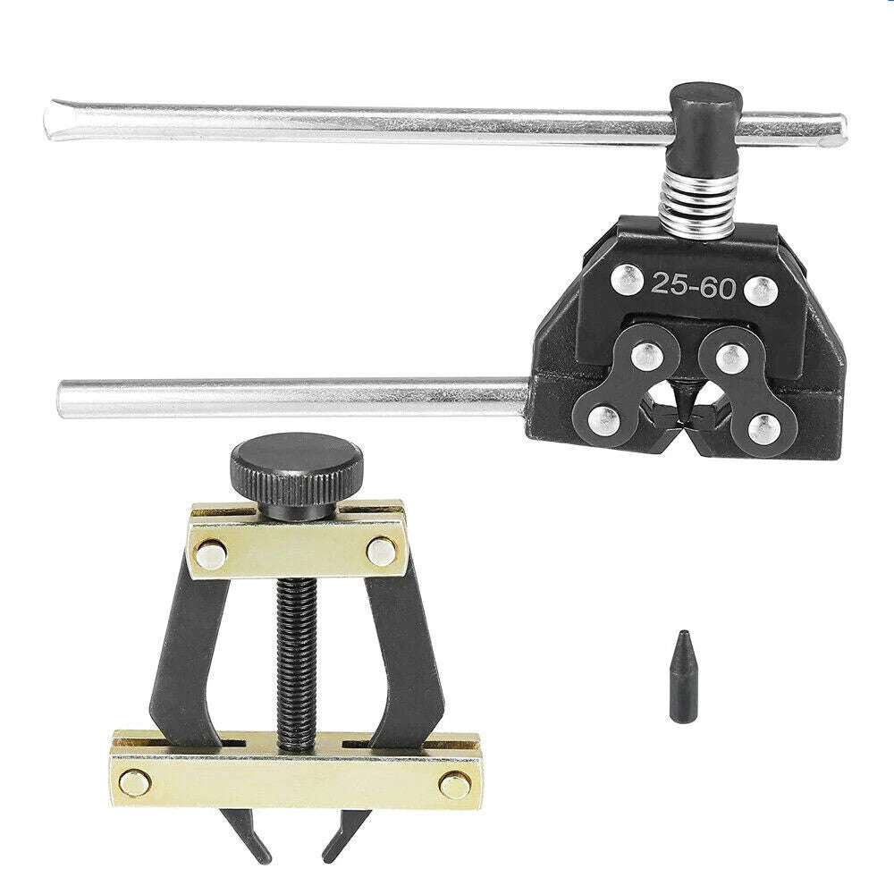 Roller Chain Tool Kit Breker Cutter + Puller Holder #25 - #60