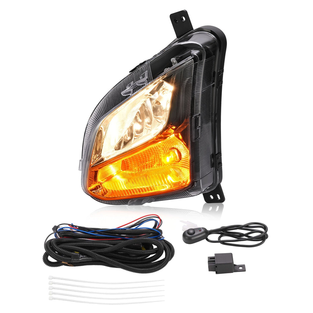 Bumper Fog Light w/Signal Lamp Left Driver For Chevy Equinox 2018-2021 w/Wiring