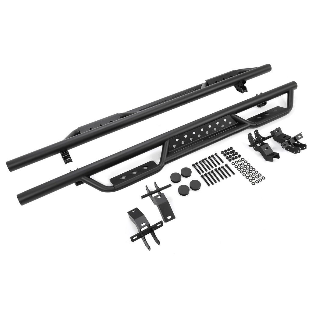 Fits 2021-2024 Ford Bronco 4 Door Side Steps Running Boards Nerf Bars Textured