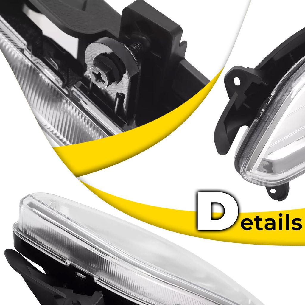 Front Fog Light Lamp Left Driver Side for Hyundai Santa Fe Sport 2013-2016