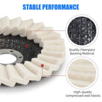 5pcs 5" Wool Polishing Wheels Buffer Pads Flap Felt Polishing Finishing Disc