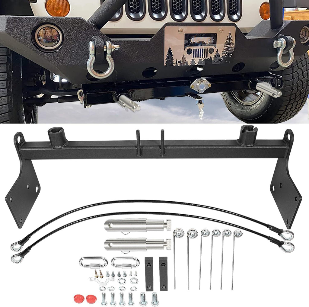For Blue OX BX1126 Tow Bar Base Plate Bumper for 2007-2018 Jeep Wrangler JK JKU