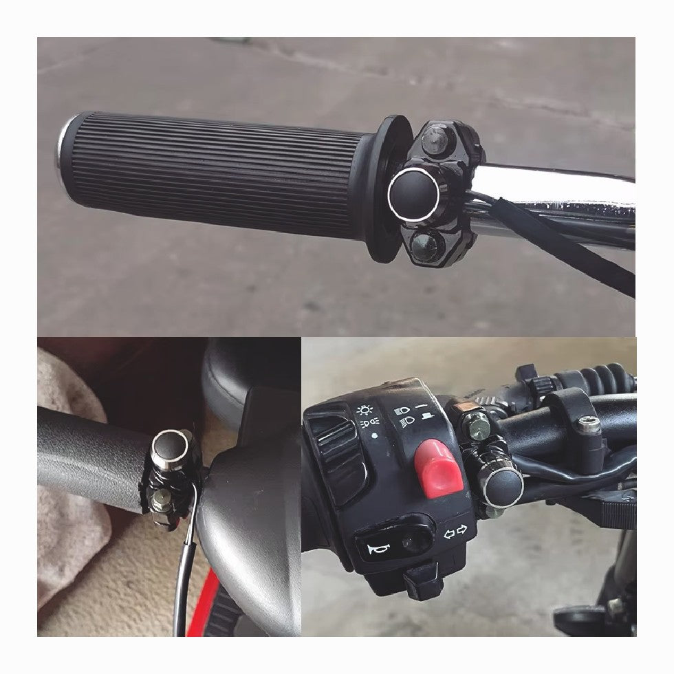 7/8" Aluminum Motorcycle ATV Horn Switch Momentary Button Electric Power Start