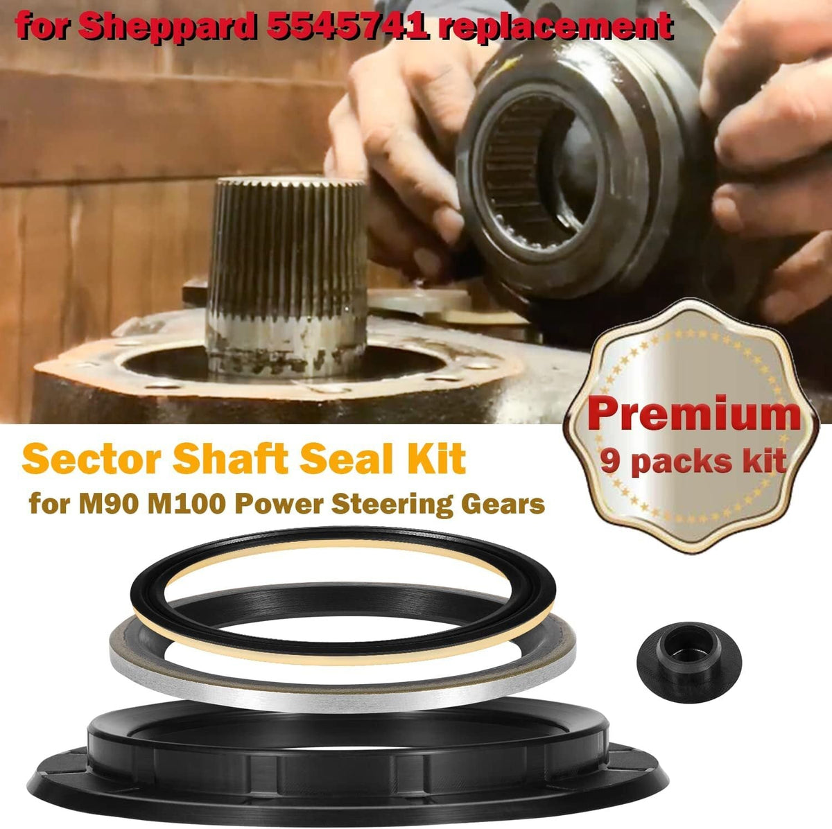 Sector Shaft Seals Repair Kit for Sheppard M90 M100 Power Steering Gears 5545741