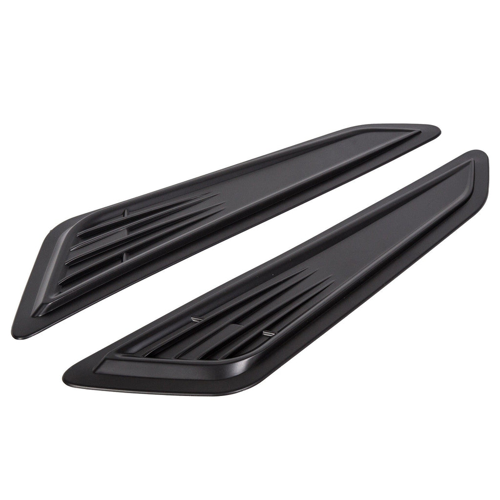 BLACK BONNET HOOD VENT SCOOP COVERS FOR 2016-23 2019 2020 CHEVY CAMARO 1LT LT RS